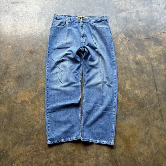 Crazy‎ Vintage Baggy Wide Leg Levis Silver Tab Jeans - Picture 4 of 8